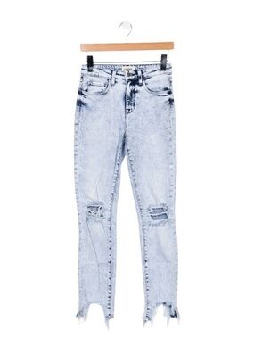 L'AGENCE Light Blue Distressed Skinny Jeans